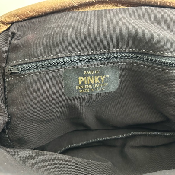 Bags by Pinky Vintage Metallic Leather Crossbody Bag - Picture 13 of 15